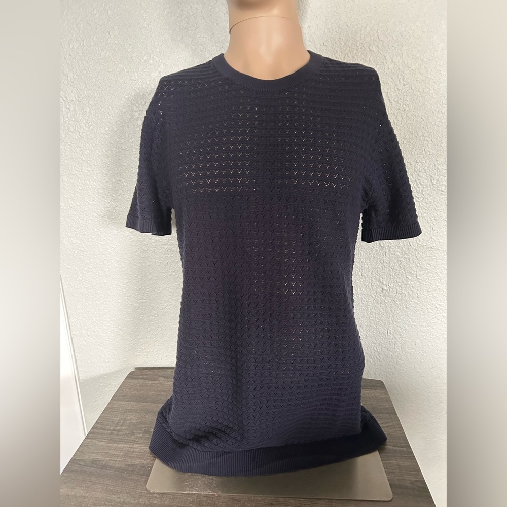 Express Dark Navy Knit Top